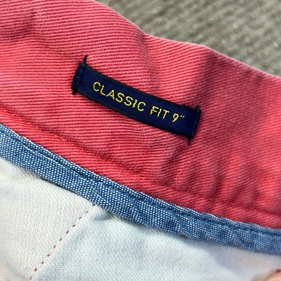 Polo Ralph Lauren Shorts Measured Size 32 Classic Fit Pink Salmon 8.5" Inseam - Picture 4 of 9